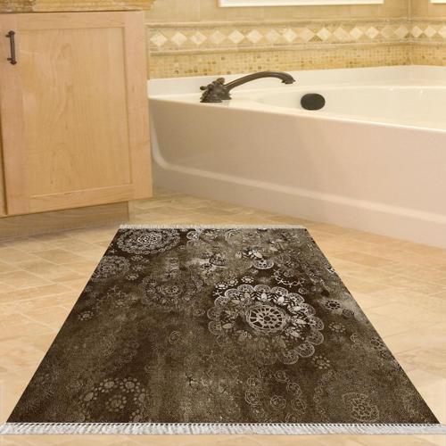 Kaymaz Taban Djt Banyo Halısı Trend Saçaklı Modern 1999 Kahve