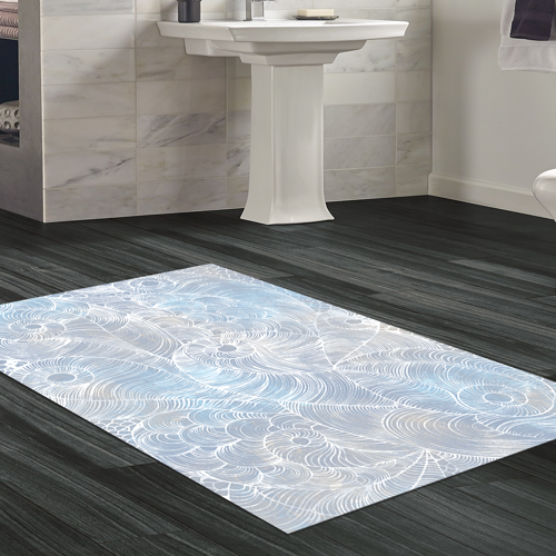 Kaymaz Taban Djt Banyo Halısı Yıldız Deri Modern 1303 Lila