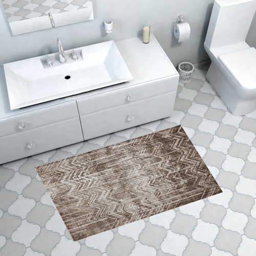 Kaymaz Taban Djt Banyo Halısı Trend İskandinav F5083 Antrasit