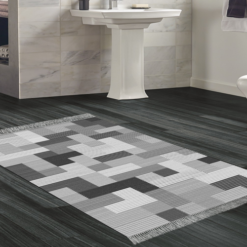Kaymaz Taban Djt Banyo Halısı Trend Saçaklı Modern Mu113 Kahve