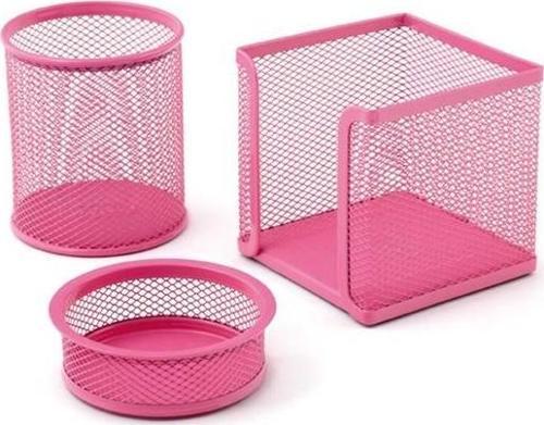 Perfore Üçlü Set (Pembe)  0505