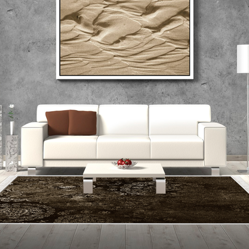 Kaymaz Taban Djt Salon Halısı Star Pamuk Saçaklı Modern 1999 Kahve