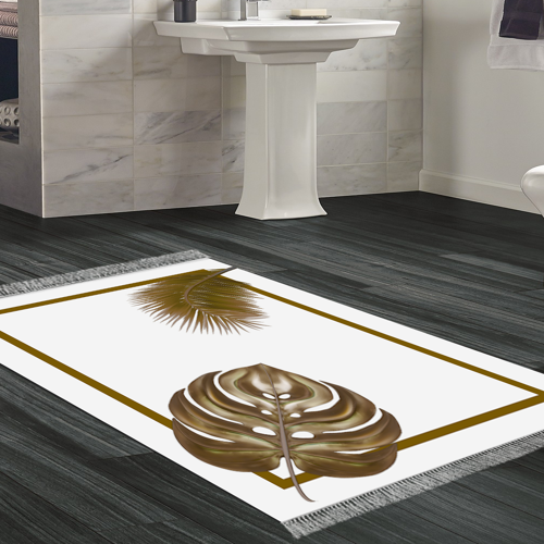 Kaymaz Taban Djt Banyo Halısı Trend Saçaklı Modern 708 Krem