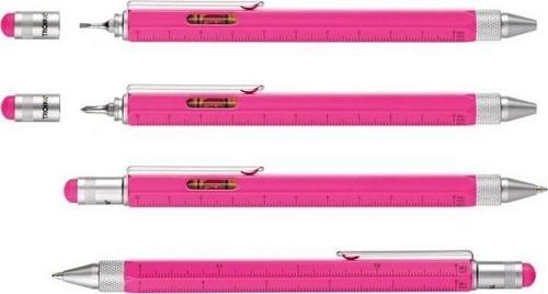 Construction Su Terazili Cetvelli Stylus Tükenmezkalem Pembe PIP20/NP