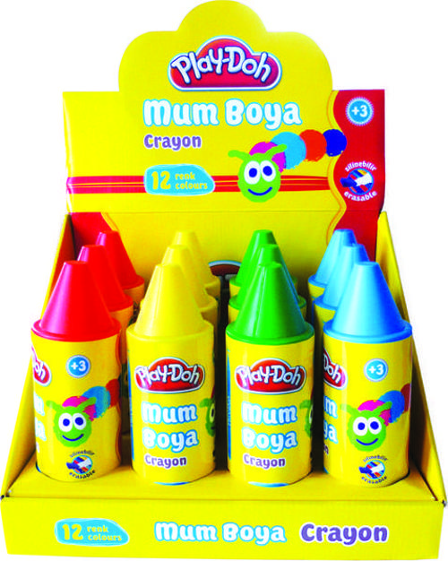 12 Renk Crayon Tüp 11Mm Play-Cr006