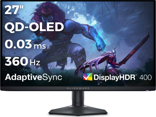 Alienware AW2725DF 27 2560x1440 360Hz 0.03 ms HDMI DP Type-C HDR TrueBlack 400 QD-OLED Gaming