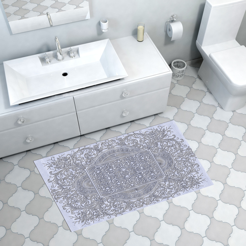 Kaymaz Taban Djt Banyo Halısı Star Pamuk Modern 1488 Mavi