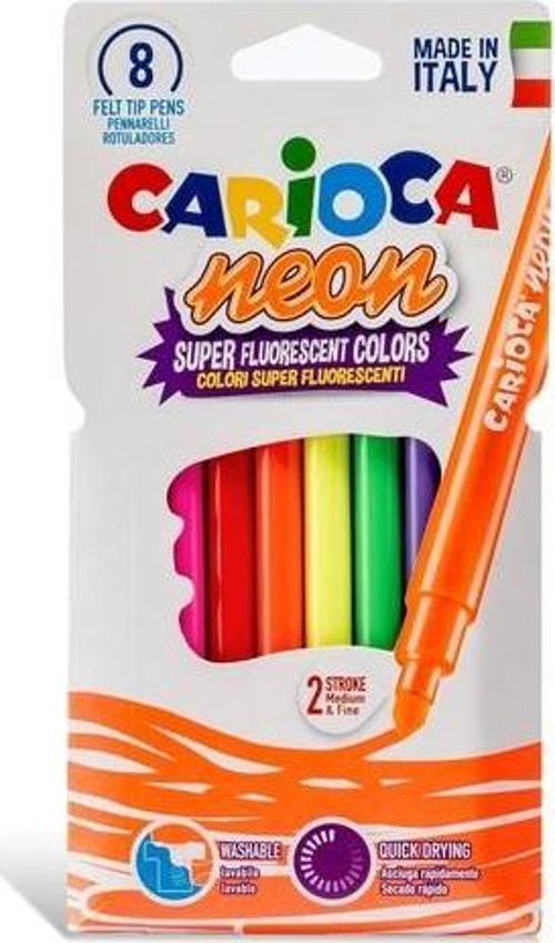 Neon Yıkanabilir 8'li Keçeli Boya Kalemi