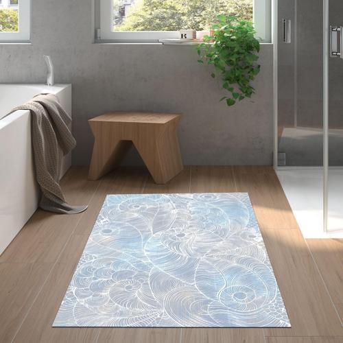 Kaymaz Taban Djt Banyo Halısı Star Pamuk Modern 1303 Lila