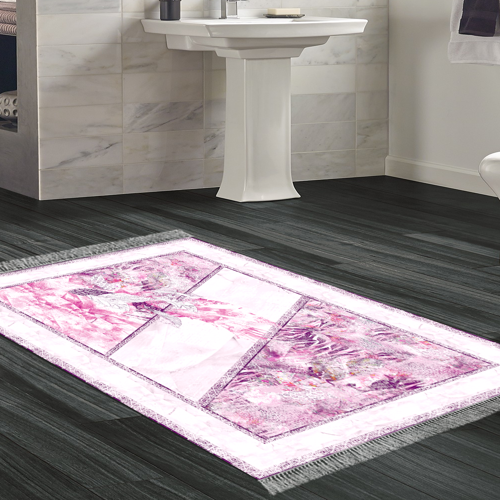 Kaymaz Taban Djt Banyo Halısı Trend Saçaklı Modern 729 Sarı