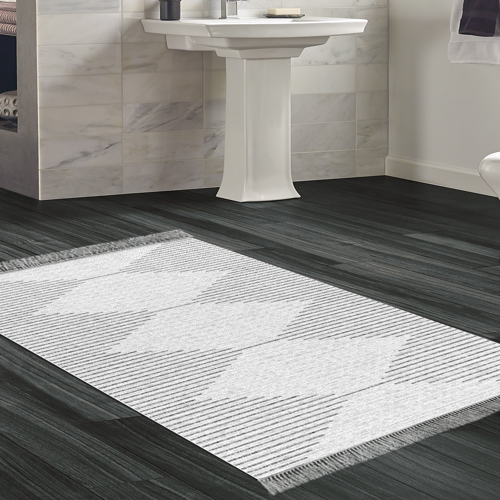 Kaymaz Taban Djt Banyo Halısı Trend Saçaklı İskandinav F5085 Yeşil