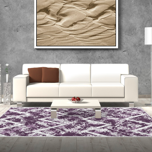 Kaymaz Taban Djt Salon Halısı Star Pamuk İskandinav F5128 Mor