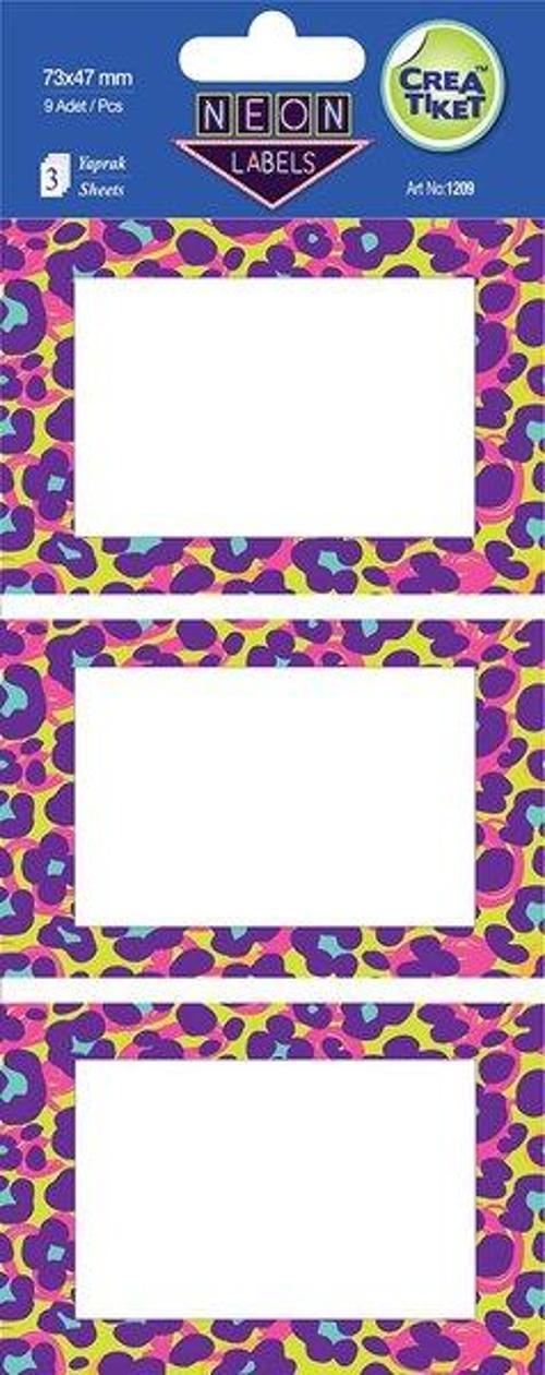 Etiket Neon Leopar Desen