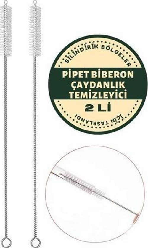 2 Adet Pipet Emzik Çaydanlık Temizleyici Fırça