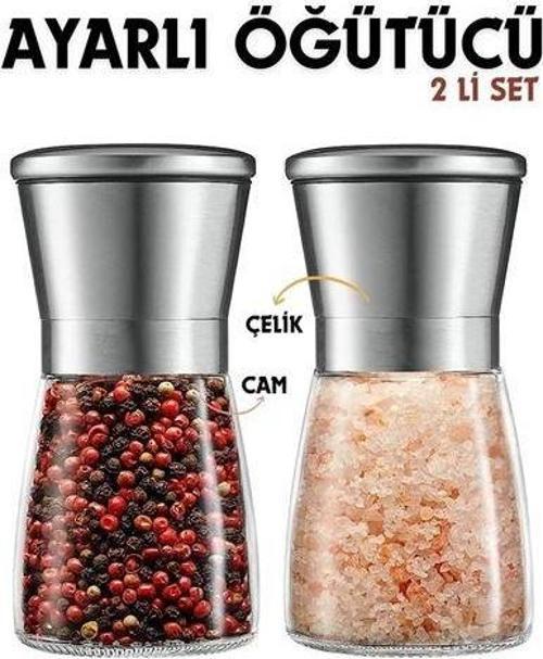 2 li Baharat Tuz Öğütücü Set Dees Dickerhoof Design