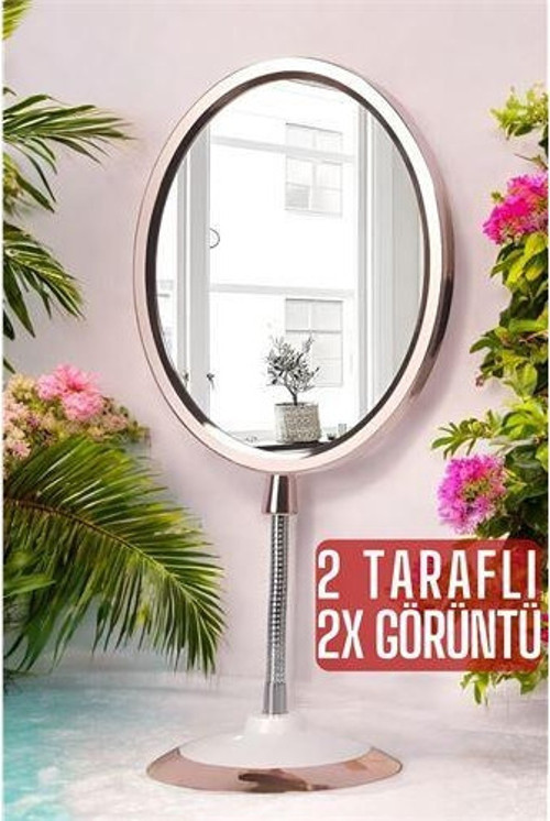 2X Büyüteçli 2 Taraflı Makyaj Aynası