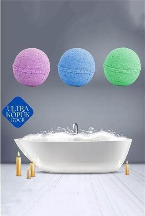 3 lü Jakuzi Küvet Banyo Bombası Topu 540 Gr