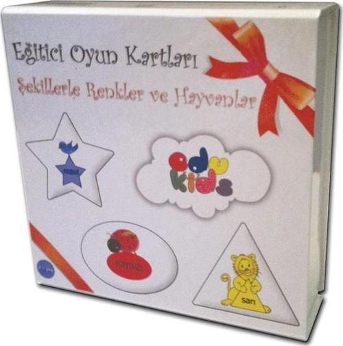Şekillerle Renkler Ve Hayvanlar Eğitici Oyun Kartları