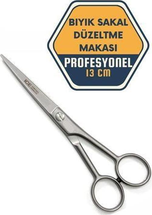 Berber Kuaför Kesim Bıyık Sakal Düzeltme Makası 13.5 cm