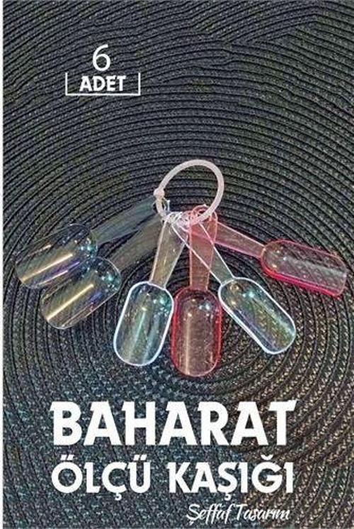 6 lı Şeffaf Baharat Kaşığı Camino Design