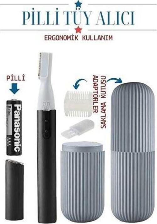 Burun Kulak Kıl Temizleyici Kutulu Pilli Set