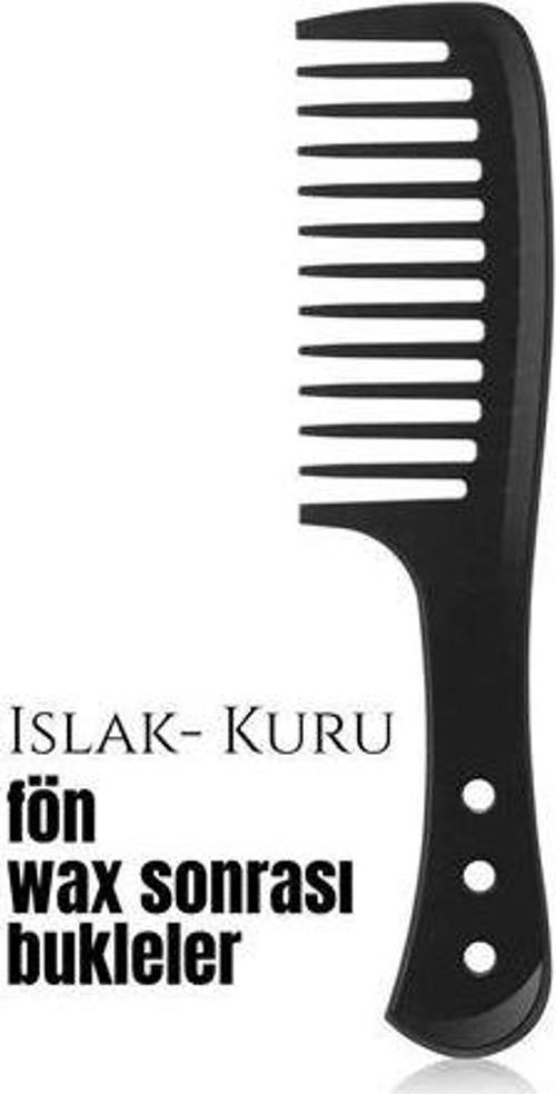 Bukleli Saç Fön Wax Sonrası Tarak Karbon Nano Professional