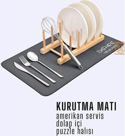 Bulaşık Durulama Kurutma Matı Süzücü Emici D.Reohouri Design