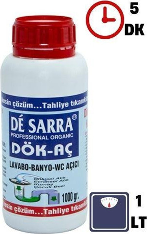 De Sarra Profesyonel Lavabo Açıcı 1 Litre