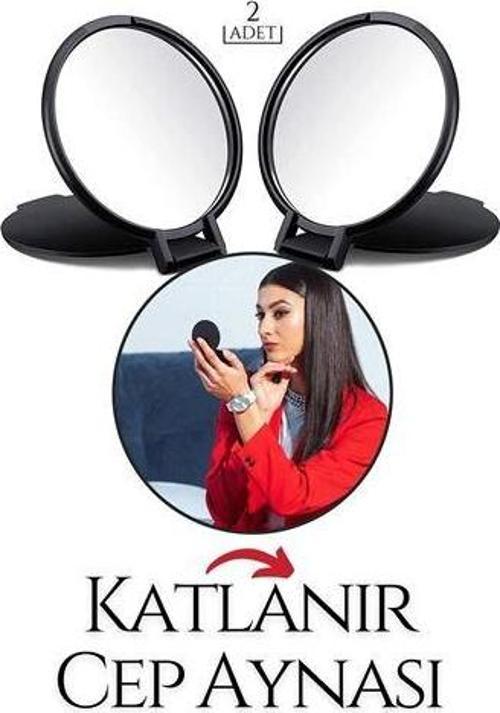 Katlanabilir Mini Çanta Aynası 2 li SET