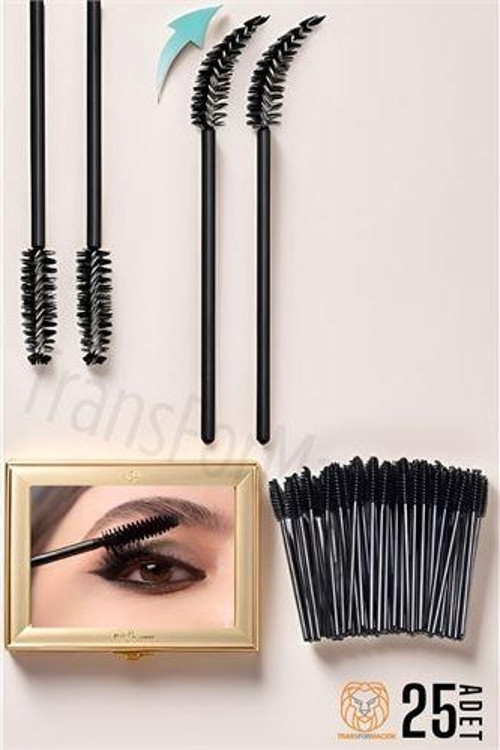 Nano Maskara Fırçaları Esnek 25 ADET Absolute