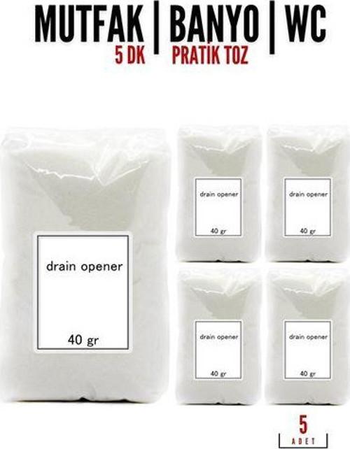Pratik Lavabo Açıcı Toz 5 ADET