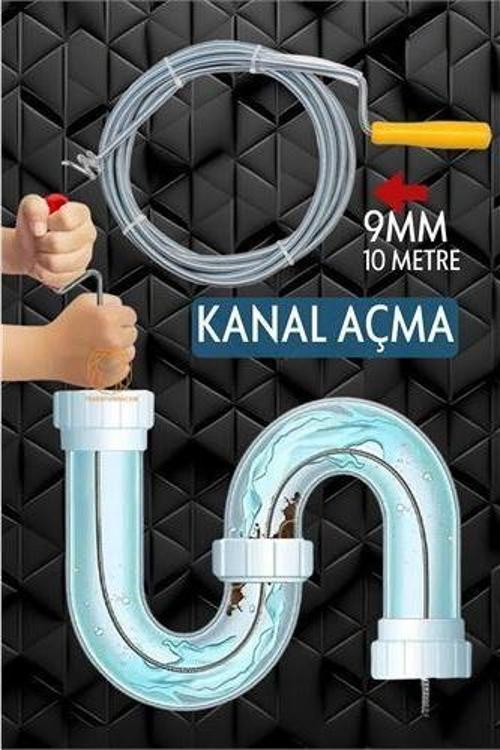 Profesyonel Kanal Açma Sprali Kanal Gider Tıkanık Açıcı 10 mt