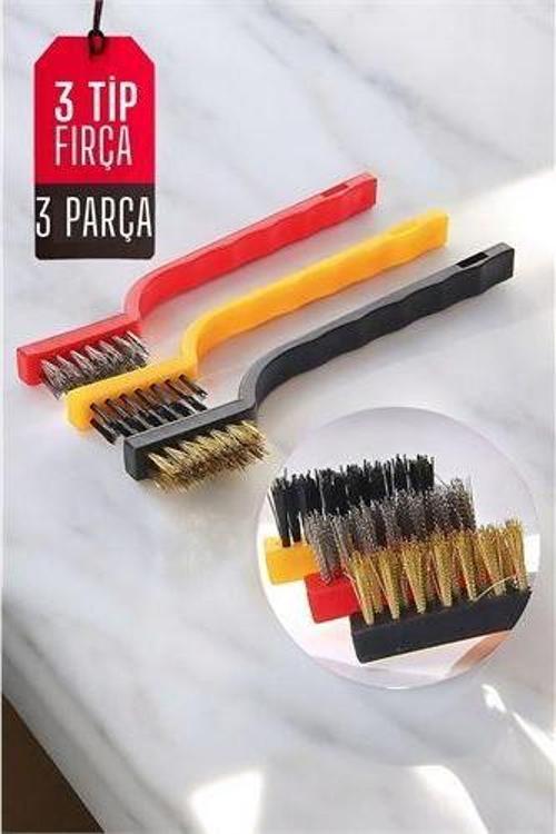Mutfak Fırça Seti 3 Değişik Uçlu