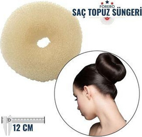 Saç Topuz Süngeri 12 cm GOLD Forero