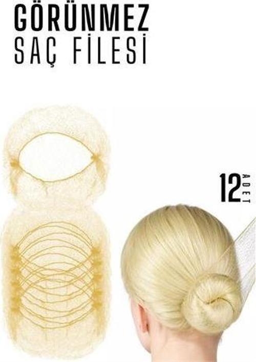 SARI Saç Filesi Görünmez 12 ADET