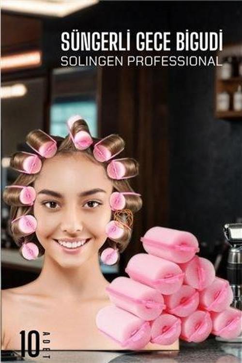 Süngerli Gece Bigudisi 3 cm 10 Adet Solingen Professional