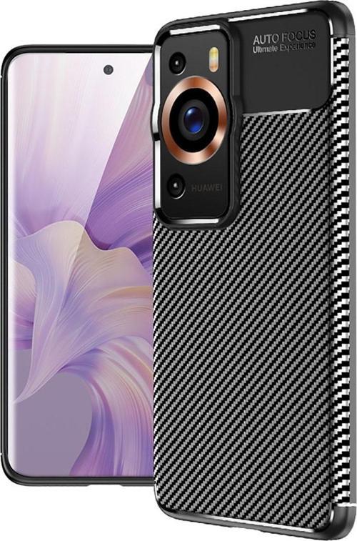 Huawei P60 Pro Kılıf Darbe Emici Uzun Ömürlü Parmak İzi Yapmaz Karbon Tasarım Negro Kılıf