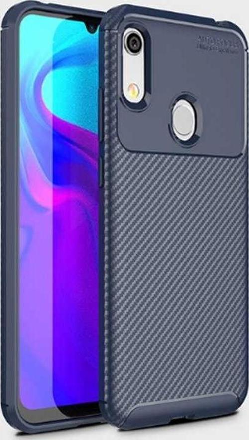 Huawei Y6S 2019 Kılıf Darbe Emici Uzun Ömürlü Parmak İzi Yapmaz Karbon Tasarım Negro Kılıf