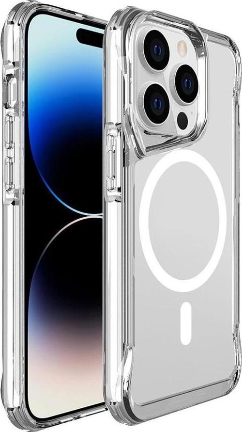 Apple iPhone 14 Pro Kılıf Magsafe Şarj Özellikli Poso Magsafe Kapak