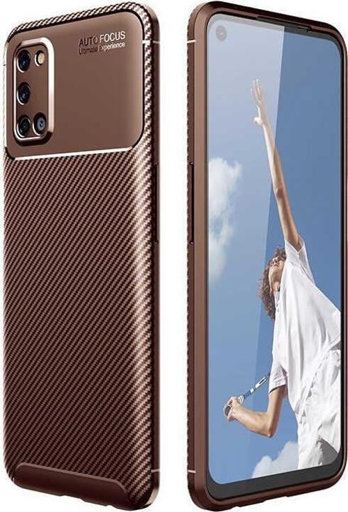 Oppo A72 Kılıf Darbe Emici Uzun Ömürlü Parmak İzi Yapmaz Karbon Tasarım Negro Kılıf