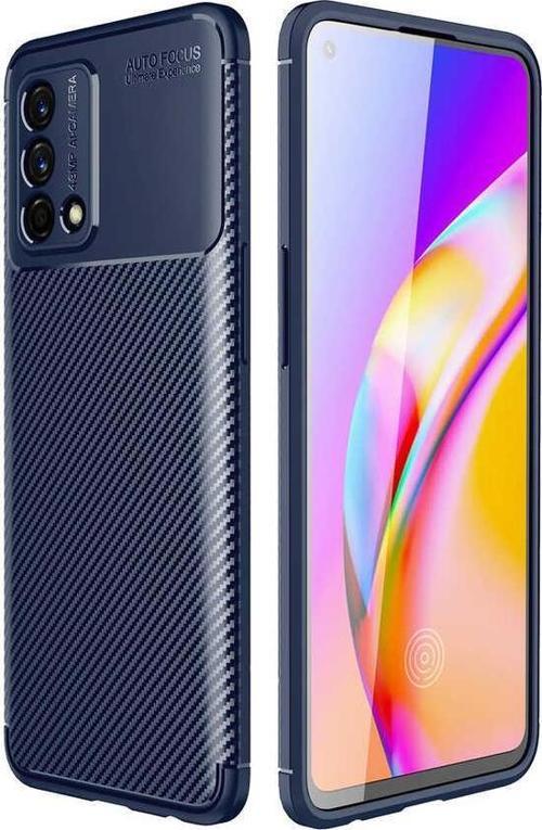 Oppo A74 4G Kılıf Darbe Emici Uzun Ömürlü Parmak İzi Yapmaz Karbon Tasarım Negro Kılıf
