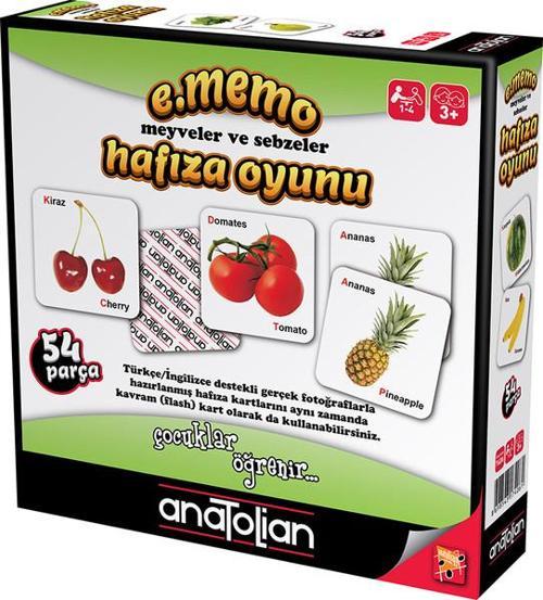 Memo Meyveler ve Sebzeler Hafıza Oyunu