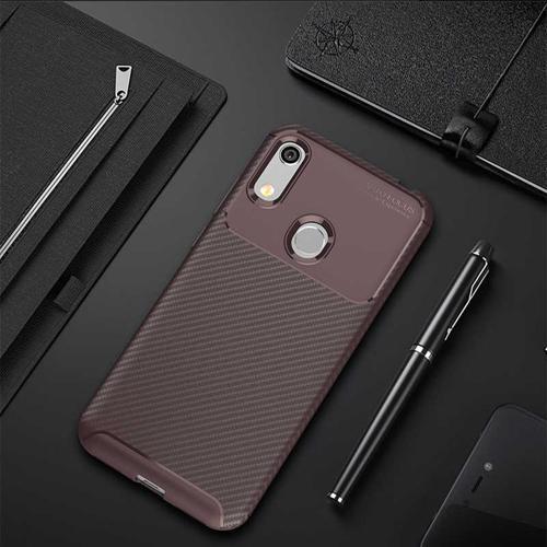 Huawei Honor 8A Kılıf Darbe Emici Uzun Ömürlü Parmak İzi Yapmaz Karbon Tasarım Negro Kılıf