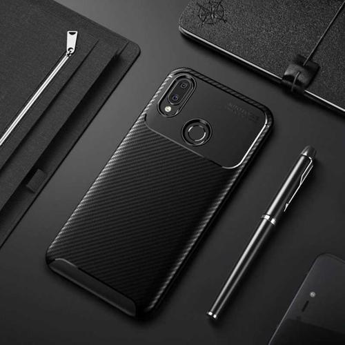 Huawei Honor Play Kılıf Darbe Emici Uzun Ömürlü Parmak İzi Yapmaz Karbon Tasarım Negro Kılıf