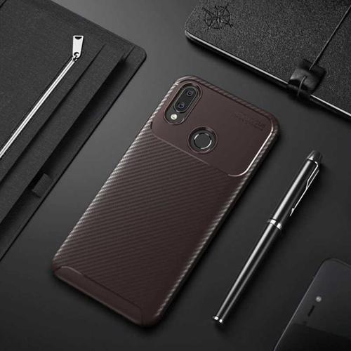 Huawei Honor Play Kılıf Darbe Emici Uzun Ömürlü Parmak İzi Yapmaz Karbon Tasarım Negro Kılıf