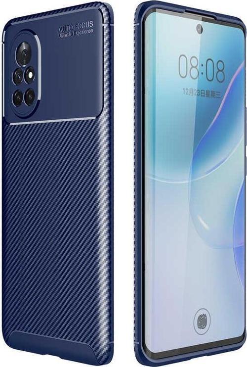Huawei Nova 8İ Kılıf Darbe Emici Uzun Ömürlü Parmak İzi Yapmaz Karbon Tasarım Negro Kılıf