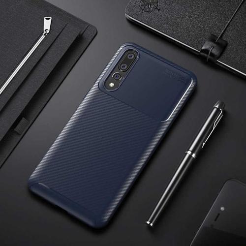Huawei P20 Pro Kılıf Darbe Emici Uzun Ömürlü Parmak İzi Yapmaz Karbon Tasarım Negro Kılıf