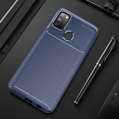 Samsung Galaxy M30S Kılıf Darbe Emici Uzun Ömürlü Parmak İzi Yapmaz Karbon Tasarım Negro Kılıf