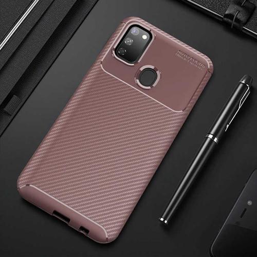 Samsung Galaxy M30S Kılıf Darbe Emici Uzun Ömürlü Parmak İzi Yapmaz Karbon Tasarım Negro Kılıf