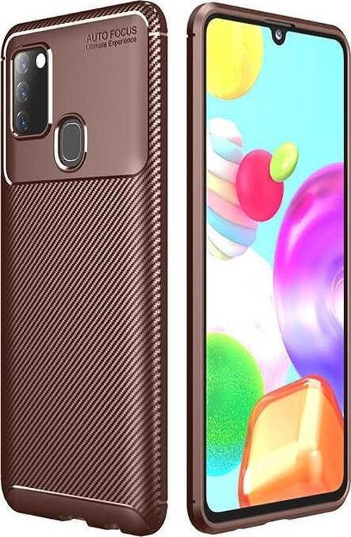 Samsung Galaxy A21S Kılıf Darbe Emici Uzun Ömürlü Parmak İzi Yapmaz Karbon Tasarım Negro Kılıf
